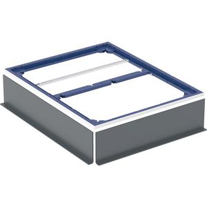 Installatieframe voor douchevloer tot 100cm voor vijf steunpoten: 100x80cm