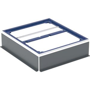 Installatieframe voor douchevloer tot 100cm voor vijf steunpoten: 90x80cm
