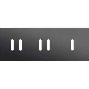 Afdekplaat 3-voud horiz. 71mm centerafst. 224-56704