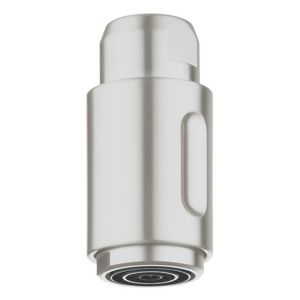 Uitrekbare handdouche supersteel (rvs look)