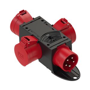 St.Anton 4f verdeler 3x32/5/400 6h rood onbeveiligd tcd 32/5