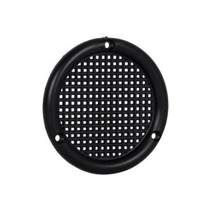 Ventilatierooster kunststof Ø73mm vlak zwart