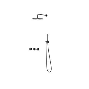 Afbouwdeel regendouche Combiset Nexus 4 inbouwthermostaat zwart chroom CSN4EXZCAFAC excl. inbouwbox