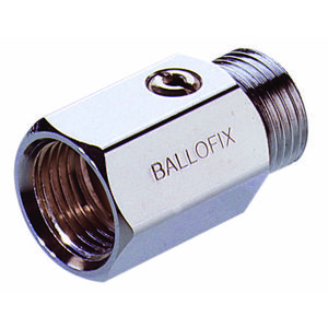 Minikogelkr. Ballofix schroevendraaierbediening FM G1/2" Chr-pol VVE=10