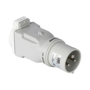 Adapter verloop 16/3/TRAFO 12h grijs-SchuKo