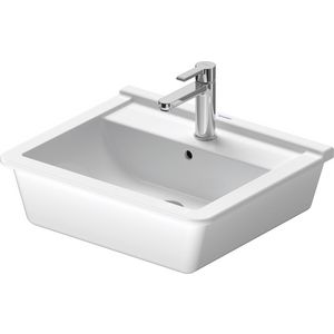 STARCK 3 #030256 inbouwwastafel 560mm wit met kraangat met overloop