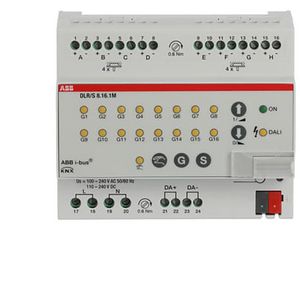 DALI-lichtregelaar KNX 8-voudig verlichtingsarmat DIN-rail (DLR/S8.16.1M)