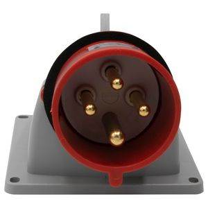 Toestelcontactstop 400V 32A 4P IP44 rood P17 Tempra