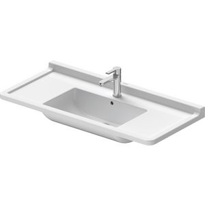 STARCK 3 #030410 wastafel 1050mm wit met kraangat met overloop