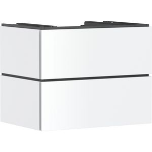 Badmeubel Xilesa E 780/550 2 lades PushOpen waskom/gesl. mat wit