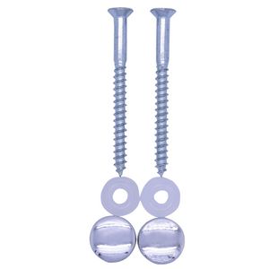 Set a 2st. potschroeven houtschroef DIN97 6x60mm incl. chroom kap