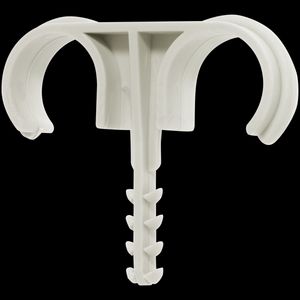 Kunststof afstandsklemplug hal.vrij dubbel v 20-25mm VVE=100