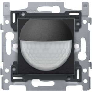 Bewegingsmelder 230V 8m 180gr. wanddetector inb.doos pianobl