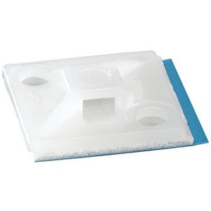 Zadel 4 ingangen Schr./Lijm Kabelbinder tot 3,6mm Nat. VVE=1000