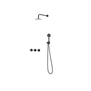 Afbouwdeel regendouche Combiset Nexus 4 inbouwthermostaat zwart chroom CSN4EXZCCAAC excl. inbouwbox