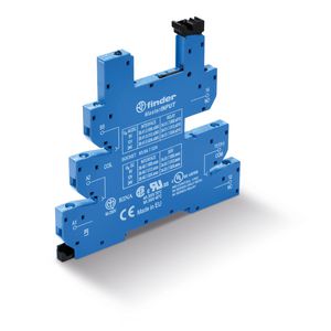 Aansluitvoet schroefaansl. 110-125V AC/DC 34.51/81 blauw