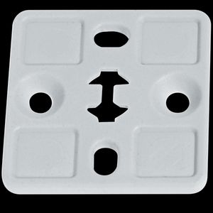 Kunststof voetplaat tbrasterankerstrip hout 35x35mm VVE=100