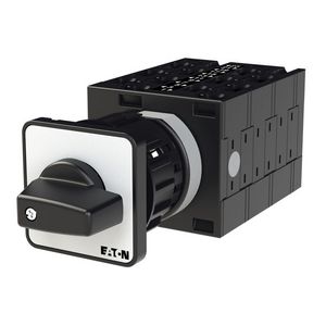 Omschakelaar 1 cont.2 32A frontplaat:1-2 90° vast 1gats
