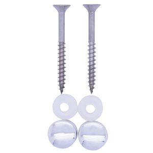 Set a 2st. closet bevestigingsset spaanplaatschroef 6.6x60