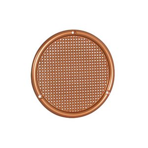 Ventilatierooster kunststof Ø73mm vlak roodkoper