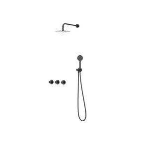 Afbouwdeel regendouche Combiset Nexus 4 inbouwthermostaat zwart chroom CSN4EXZCCBAC excl. inbouwbox