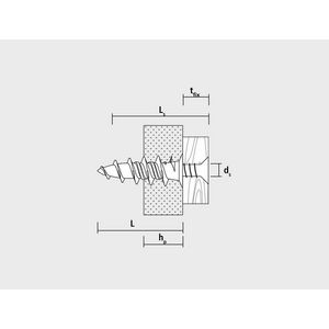 Gipsplaatbevestiging GKDZ metaal 37mm VVE=50