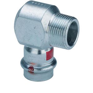 Puntknie persaansluiting PRESTABO 15mmx3/8" bt. 1114.1 VVE=5 Viega