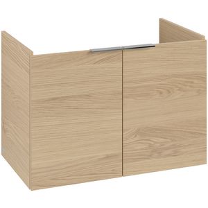 Wastafelonderkastkast ARCHITECTURA 750x520x420mm Nordic Oak greep alu. glans