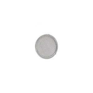 Ventilatierooster kunststof Ø73mm vlak aluminium