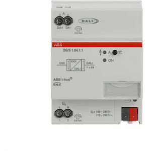 DALI-uitgangen/kanalen KNX met 1x64 afzonderlijke DIN-rail (DG/S 1.64.1.1)
