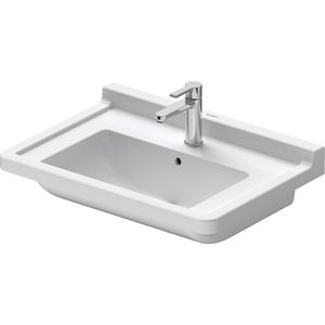 STARCK 3 #030470 wastafel 700mm wit met kraangat met overloop