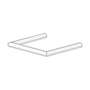 Houder voor handdoekhouder vast 137,5x150x13mm chr