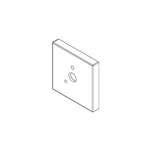 Rozet v. douchehouder 60x60x9x14,8mm chr
