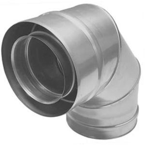 Concentrisch Ø100/150mm bocht 90° I316L/I304 (D0,5/0,6)