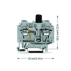 2-draads zekeringsklem 1/4x1 1/4mm 282-128/281-418 VVE=40