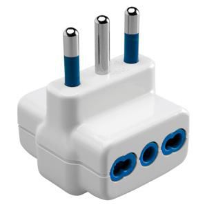 MULTIPLE ADAPTOR-2P+E 10A S17-3 OUTPUT ITALIANO STANDARD 16A
