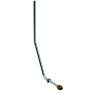 Spoelpijp inbouw + koppeling M1/2" voor urinoir met flexibel