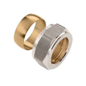 Ring en moer 18mm tbv vorstvrije gevelkraan