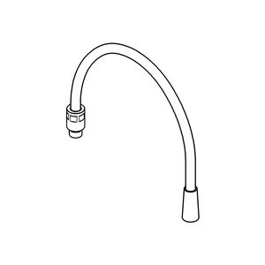 Doucheslang supersteel (rvs look)