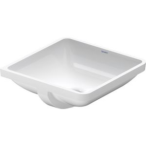 STARCK 3 #030543 inbouwwastafel 465mm wit zonder kraangat met overloop