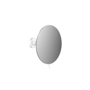 Scheerspiegel met lijmsysteem 3-voudig rond d:200mm wit