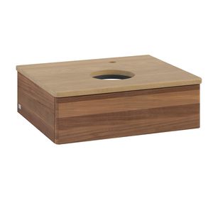 Wastafelonderkast Antao 600x190x500mm Warm Walnut K07051HM