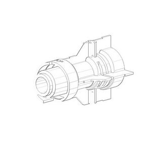 Bevestiging voor inbouwthermostaat 44x75mm 09304000690
