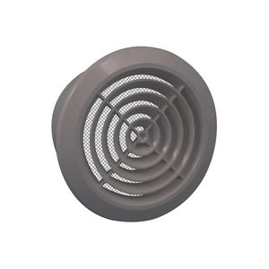Rond ventilatierooster kunststof De Luxe Ø100mm grijs