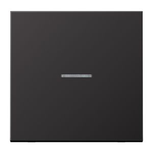 Stuurafdekking LS 1voudig alu dark HOME