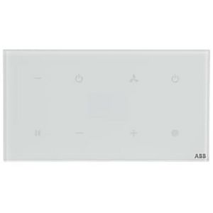 Glasstouch sensor KNX Tacteo 4 voudig met RTC horizontaal (TBR/U4.8.1-CG)