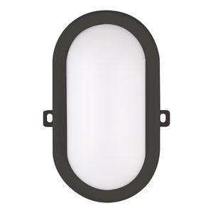 Verlichtingsarmatuur Basic 6W 420lm 3000K ovaal zwart