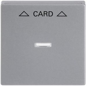 Centraalplaat afdekking v card-Schakelaar f-aluzilver (1792-83)