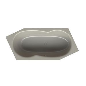 Bad BetteMetric 2060x900mm voeteind RE ovlp voor Stone