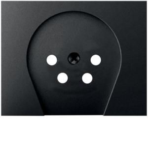 Centraaldoos PTT-tel. contactd. berker K.1/K.5 antraciet